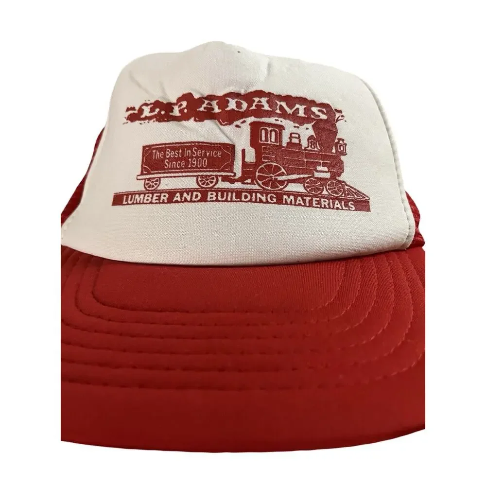 Vintage L.P. Adams Lumber and Building Materials Snapback Trucker Hat